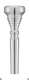 Yamaha Silver Trumpet Mouthpiece TR-EM1-MK2, Professional Quality, Great Sound