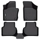 GINOWY-Floor Mats for Volkswagen/VW Jetta 2012-2018(All Models), TPE All Weat...