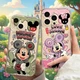 Disney Mickey Minnie Couple Case for iPhone 17-13 Pro Max Clear Soft Cover