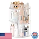 Jiavarry Rotating Makeup Organizer Diy 8 Adjustable Layers Spinning Skincare