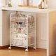Jakyitvi Makeup Cart Organizer 3 Drawers Under Desk Storage Drawersfloor