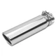 Vurkcy 2.5 inch Inlet Exhaust Tip, 3" Outlet 12" Overall Length Silvery 