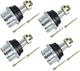 Front Upper & Lower Ball Joints Compatible with Honda Rancher 350 TRX350 (2000-2