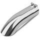 Vurkcy 3 inch Inlet Curved Exhaust Tip, 3" Outlet 12" Overall Length Silvery 