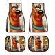 Scooby Doo Car Mat Universal Fit 4-Piece Set Car Floor Mats Vehicle Floor Protec