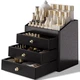 LADSTAG Cosmetic Organizer,Luxury Make up Organizer with 3 shelf Drawers,Blac...