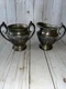 Sheets Rockford Co 1875 Silver Plate 303 Victorian Creamer and Trophy Pot