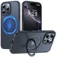 KissCall Magnetic Ring Stand Case for iPhone 16 Pro Max Translucent Matte