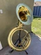 Vintage King Sousaphone by H.N. White BBb Brushed Brass Lacquered 