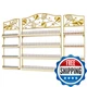 Ebanku Metal Nail Polish Racks Gold Flower Shape Display Rack Cosmetic Display