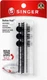 SINGER Fast Replacement Fasteners and Buttons, White 132 Piece