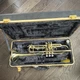 Bach Trumpet Gold Brass Lacquered 3 Valves Finger Hook Water Key with Case