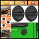 Keyhole Covers for Jeep Wrangler JL & Gladiator JT, 2-Piece Magnetic Lock Protec