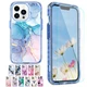 For iPhone 17 16 15 14 13 12 Pro Max Stylish Rugged Case Glass Screen Protector