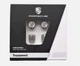 Porsche Silver Valve Stem Cap with Black Crest Set 99104460268 for Models w/TPMS