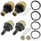 4 Upper and Lower Knuckle Ball Joint Fits Honda TRX350 Rancher 350 2000 - 2006