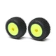 LOS41009 Losi Mini-T 2.0 Step Pin Pre-Mounted Rear Tires (Yellow) (2)