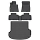 GINOWY-Floor Mats & Cargo Liner for Genesis GV80 2021-2025 (Only 5 Seats, Not...