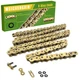 Gold 520 X-Ring Chain 120 Links - Universal Fit for Honda, Kawasaki, Suzuki E...