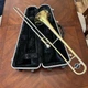 Accent Trombone TB512L Bb Tenor Brass Trombone W Case Mouthpiece Band Gold Used