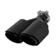 AUTOSAVER88 2.5 Inch Inlet Matte Carbon Fiber Dual Exhaust Tip, 2.5... Fast Ship