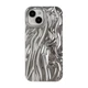 for iPhone 15 Case,Pleated Water Ripple Chrome Wave Pattern Soft Case (Silver)