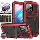 For iPhone 15 14 13 12 11 Pro Max / Plus Shockproof Metal Kickstand Armor Case
