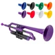 pInstruments PTRUMPET2P Trumpet Lightweight, Ergonomic Grip- Standard, Purple
