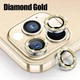 3Pcs Metal Lens Protector Glass for IPhone 16 13 12 11 14 15 Pro Max Mini Back C