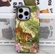 Vintage Tiger Lotus Phone Case for iPhone 11-17 Chinoiserie Art