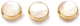 Gold White Pearl Top Set of 3 Trumpet Finger Buttons