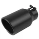 Vurkcy 3 inch Inlet Exhaust Tip, 4.5" Outlet 9" Overall Length Black 