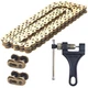 MRELC Gold 520 X-Ring Chain + Breaker,120Links With Connecting 120 