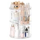 Jiavarry 8-Layer Rotating Makeup Organizer, Clear DIY Adjustable Skincare Stand