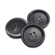 YaHoGa 10PCS 1 Inch Real Horn Buttons for Blazer, Suit, Coats, 25mm, Black 