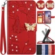 For iPhone 17 16 15 14 Plus 13 12 Mini 11 Pro Max Butterfly Ornaments Bling Case