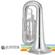 Jupiter Key of BBb Silver Plated Brass Quantum Marching Tuba with Case JTU1100MS