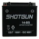 Shotgun YTX14-BS Replacement for 2000-2006 Honda TRX350 Rancher Battery