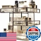Hersoo 360 Rotating Glass Makeup Organizer Spinning Vanity Cosmetic Storage