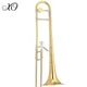 XO 1634RLT Professional Gold Lacquered Yellow Brass Tenor Trombone With Case
