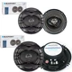 2 Pairs | BLAUPUNKT GTS655M 500W 6.5" SLIM LINE 4-WAY COAXIAL SPEAKERS MAX POWER