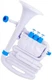 Nuvo jHorn Brass Training Instrument - Bb & C Tuning - BLUE AND WHITE