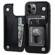 with iPhone 12 with iPhone 12 Wallet Case with , PU Leather Kickstand Card Sl...