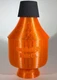 BuddhaBelly Mute Co. "Chicago" Wah-Wah Mute for Trumpet or Cornet - Orange