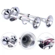 Amarine Made 12v Marine Boat Horn 125db Stainless Steel Dual Trumpet Sliver 
