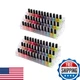 Wadrac 3 Tiers 2Pcs Clear Acrylic Nail Polish Holder Essential Oils Stand