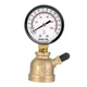 SENCTRL Gas Pressure Test Gauge, 2" Dial Size, 3/4" FNPT 0-15 Psi Brass