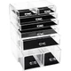 Sea Team 3-Layer Stackable Clear Makeup Organizer Drawers Acrylic Plastic