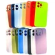 Neon Liquid Silicone Case for iPhone 15,14,16 Pro Max Shockproof Lens Cover Case