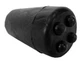 BowJax 4-Dot Replacement Stopper for 3/8" Rod, Black.